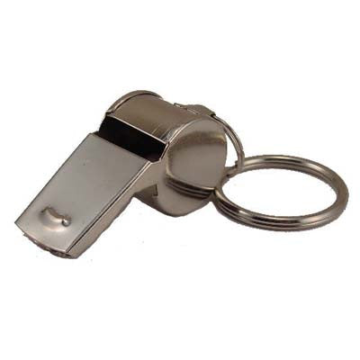 Metal Referee Whistle Keyring