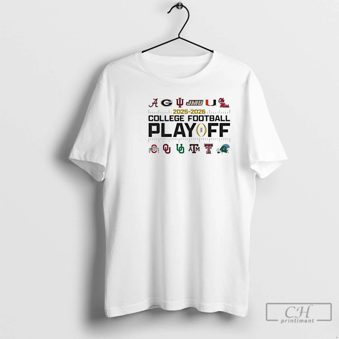 Classic 2025 Elite 12 College Football Playoff Logo Circle White