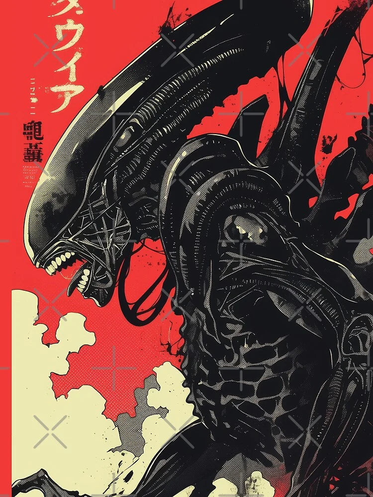 Alien Movie Vintage Poster by AnimeArsenalPrints Unisex T-shirt, Sweatshirt, Hoodie, Long Sleeve Tee
