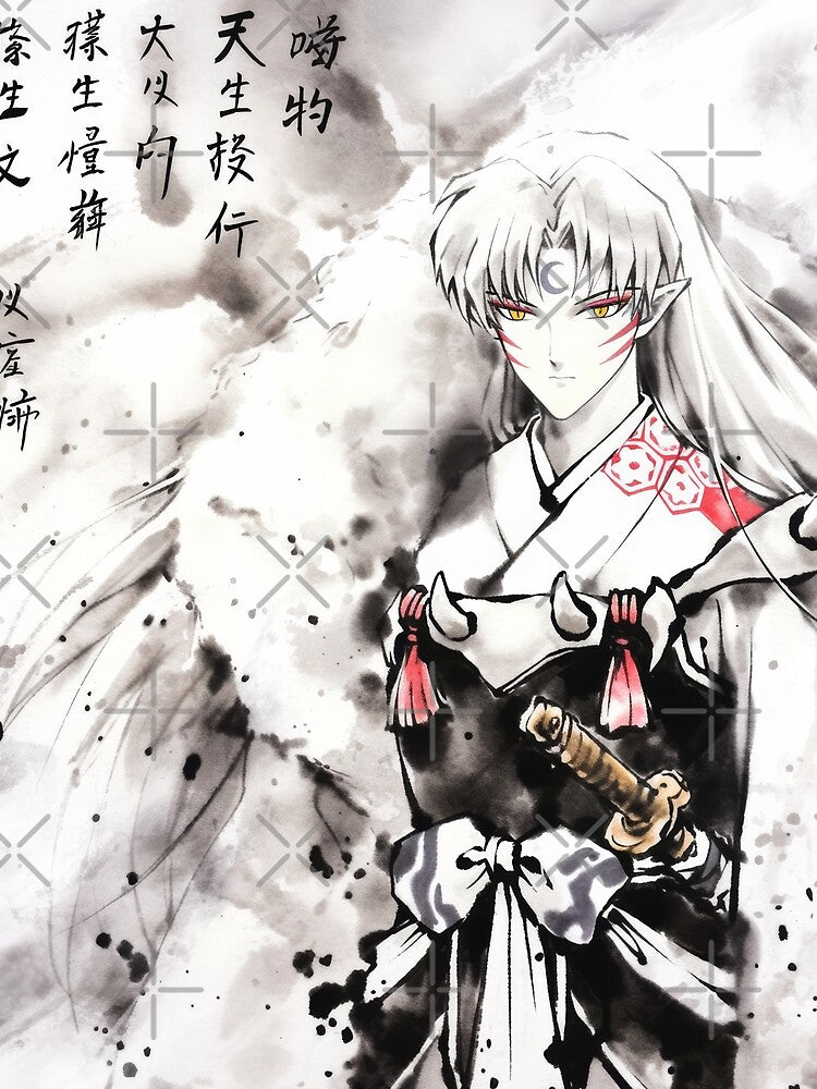 Sesshomaru Sumi-e by AnimeArsenalPrints Unisex T-shirt, Sweatshirt, Hoodie, Long Sleeve Tee