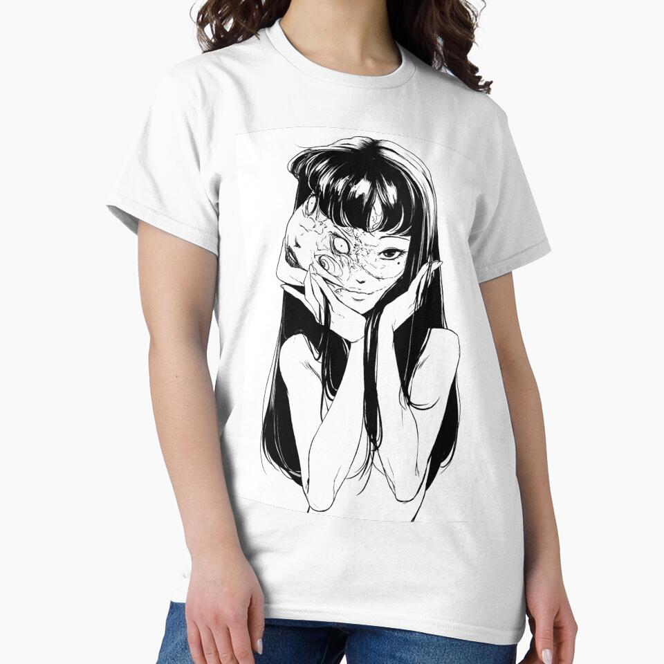 Tomie Junji Ito Horror Manga Portrait by ChromiraStudios Unisex T-shirt, Sweatshirt, Hoodie, Long Sleeve Tee