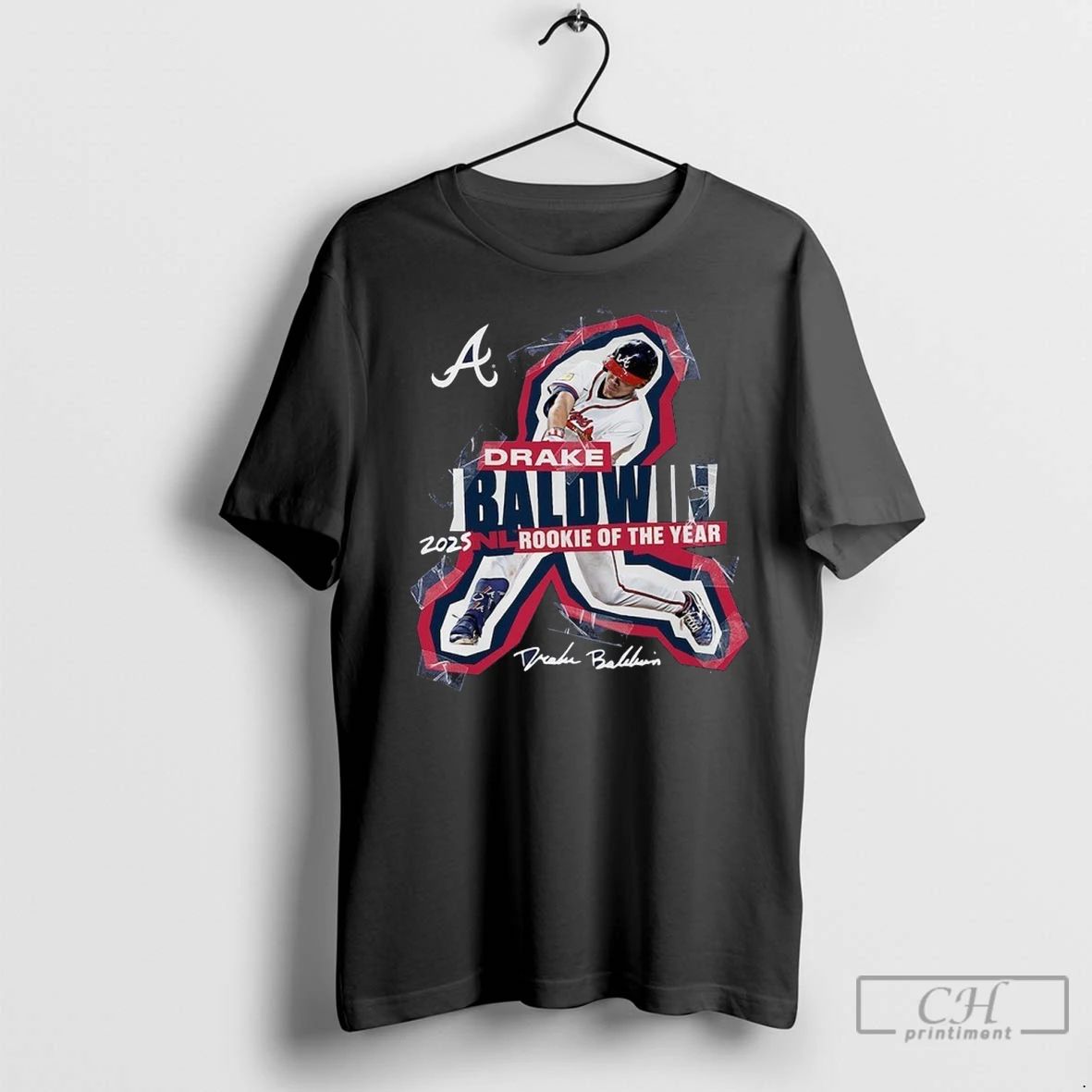 Premium Drake Baldwin Atlanta Braves 2025 National League Rookie Of The Year Unisex T-shirt, Sweatshirt, Hoodie, Long Sleeve Tee